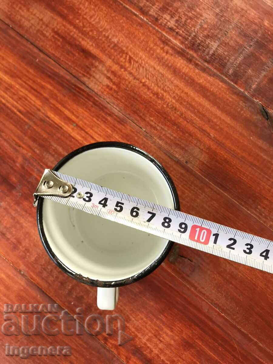 ENAMELLED METAL JUG-USSR, CAPACITY-350 ML with price 5.00 BGN | € 2.56 ENAMELLED METAL JUG-USSR, CAPACITY-350 ML with price 5.00 BGN | € 2.56