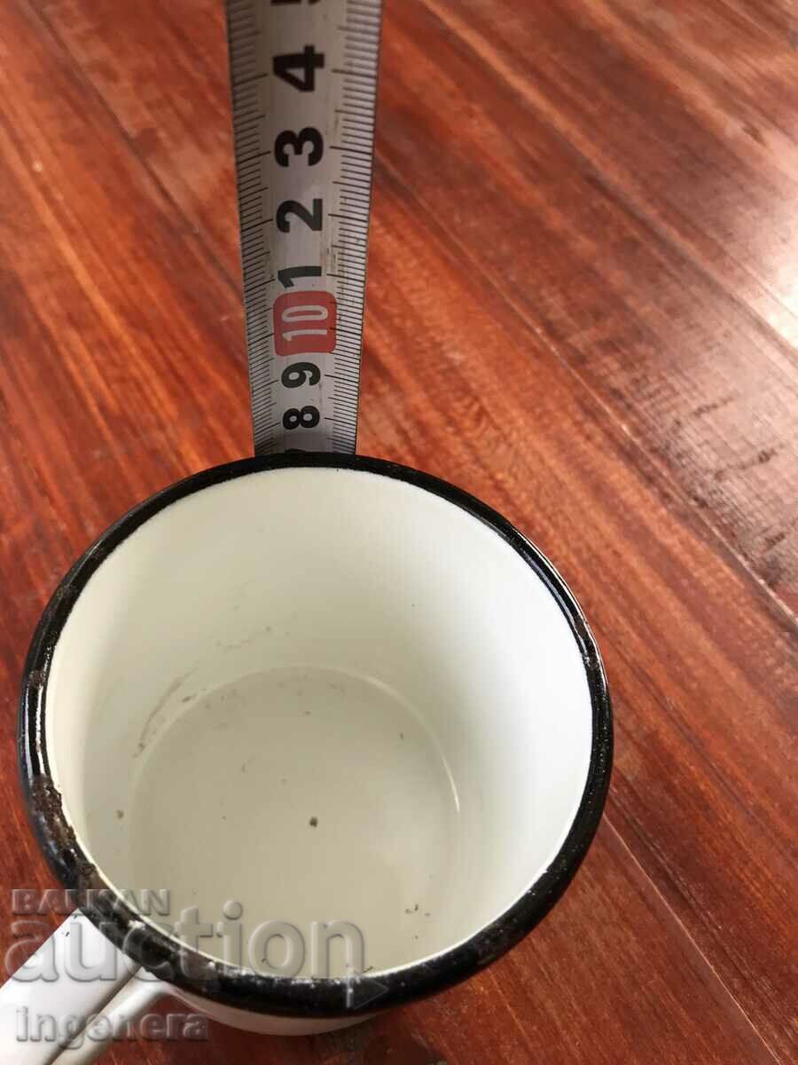 Auction ENAMELLED METAL JUG-USSR, CAPACITY-350 ML Auction ENAMELLED METAL JUG-USSR, CAPACITY-350 ML