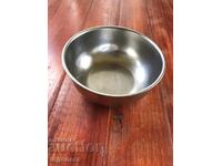 BOWL STAINLESS STEEL DEEP PAN FOR SOUP OR BEANS