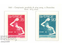 1967. Швеция.  Световно първенство по тенис на маса.