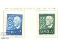 1967. Suedia. 85 de ani de la nașterea lui Gustav al VI-lea Adolf.
