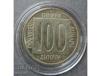 100 de dinari 1989