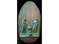 Bronze panel - plastic for wall