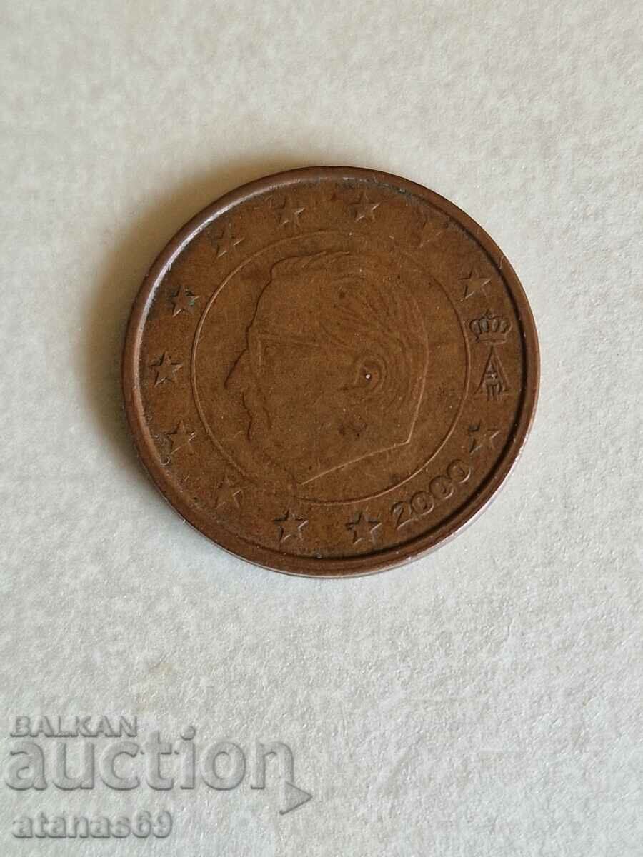 2 cenți de euro Belgia 2000