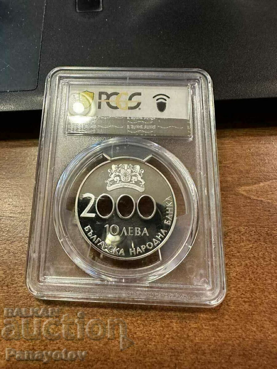 MILLENNIUM 10 LEVA 2000 NGC PCGS PF 67 PERFECT HOLES PERF - 5 MILLENNIUM 10 LEVA 2000 NGC PCGS PF 67 PERFECT HOLES PERF - 5