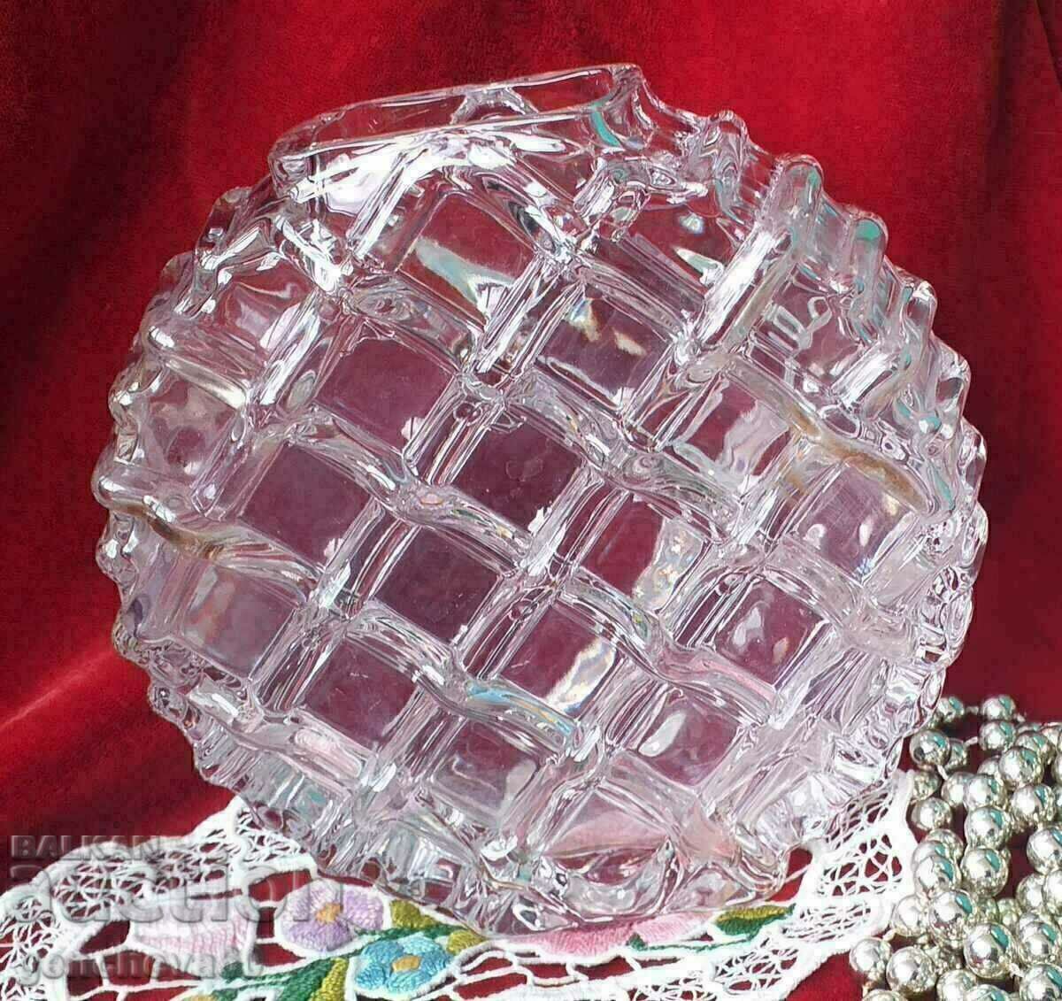 Beautiful vase, lead crystal ball - 5