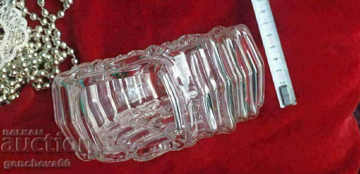 Beautiful vase, lead crystal ball - 6