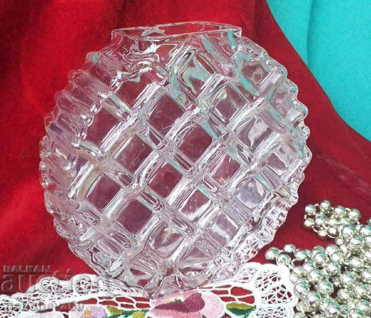 Beautiful vase, lead crystal ball - 7