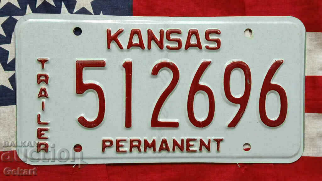 ΗΠΑ πινακίδα κυκλοφορίας KANSAS