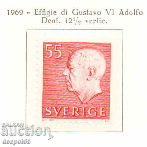 1969. Suedia. Regele Gustav al VI-lea Adolf - Noi valori.