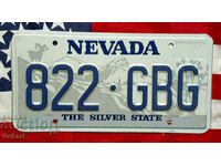 American license plate Plate NEVADA