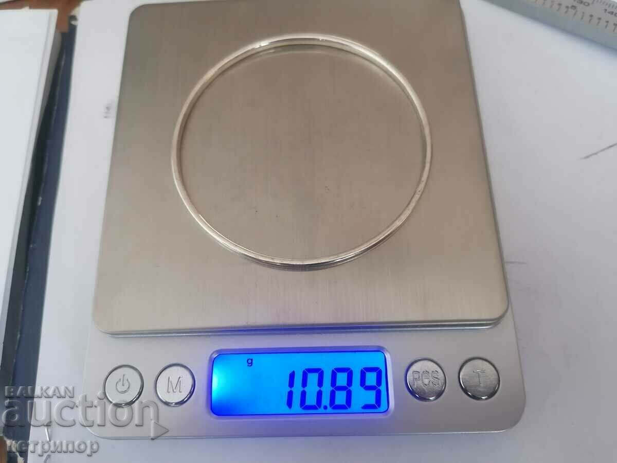 Сребърна гривна плътна  10,89 гр