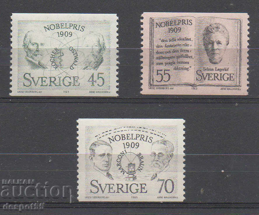 1969. Sweden. Winners of the 1909 Nobel Prize