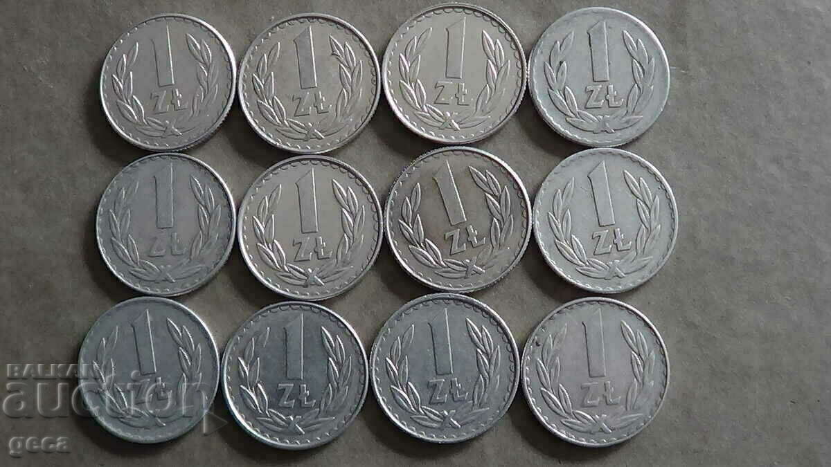 Lot of coins Poland 28 pieces with price 14.00 BGN | € 7.16 Lot of coins Poland 28 pieces with price 14.00 BGN | € 7.16