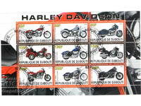 2011. Джибути. HARLEY DAVIDSON. Illegal Stamps. Блок.