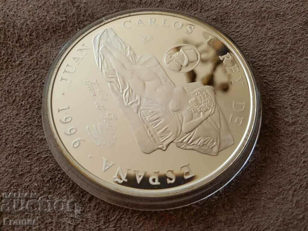 Auction  5 OZ 10000 Pesetas 1996 Spain The Nude Maha Francisco Goya