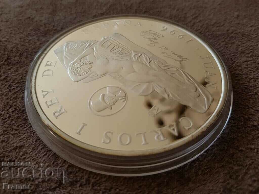 Delivery of 5 OZ 10000 Pesetas 1996 Spain The Nude Maha Francisco Goya