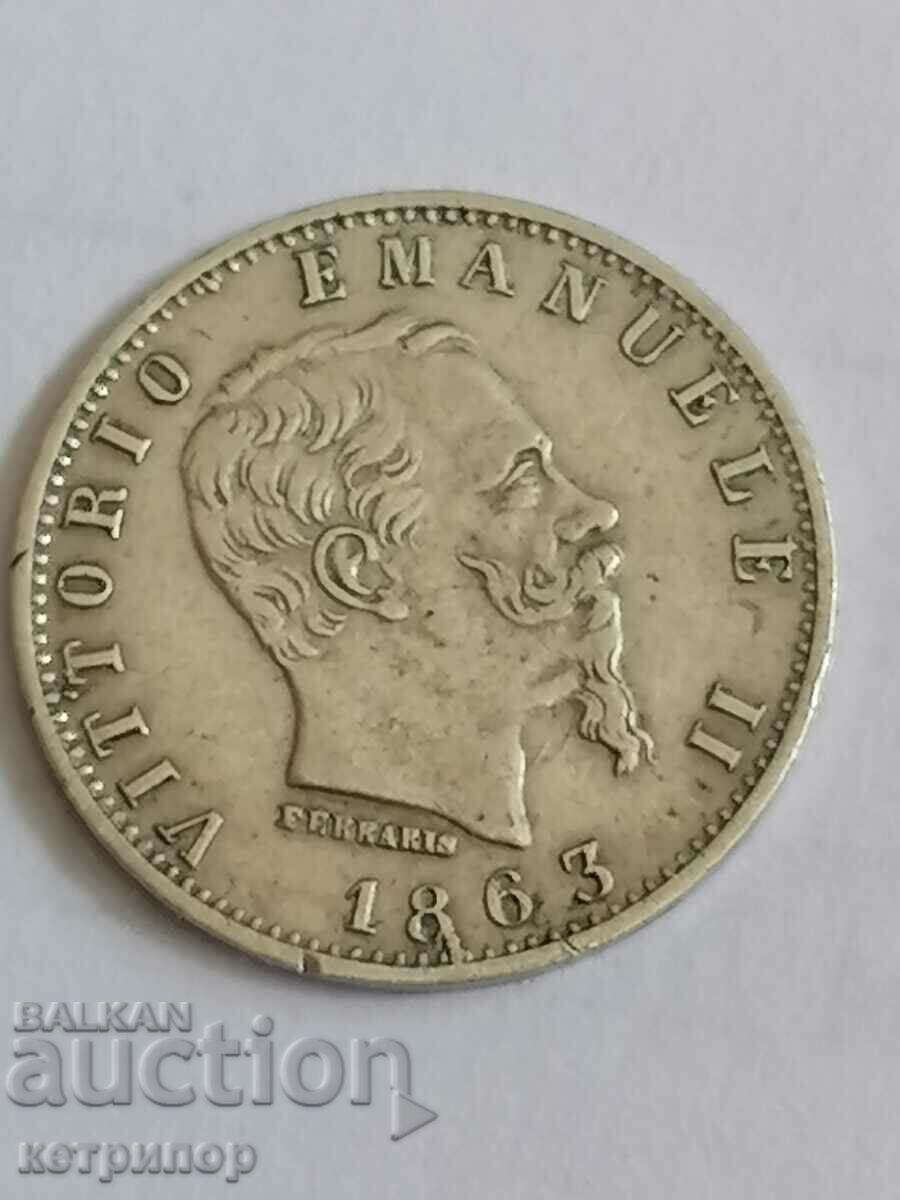 Ιταλία 20 Centezima 1863 Silver M BN με τιμή € 28.00 | 54.76 BGN