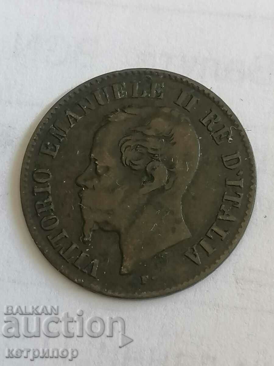 Italy 2 centezim 1861 Medna M with price 15.00 BGN | € 7.67 Italy 2 centezim 1861 Medna M with price 15.00 BGN | € 7.67