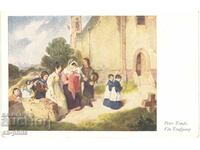 Carte poștală veche - Artă - Peter Fend, Botez