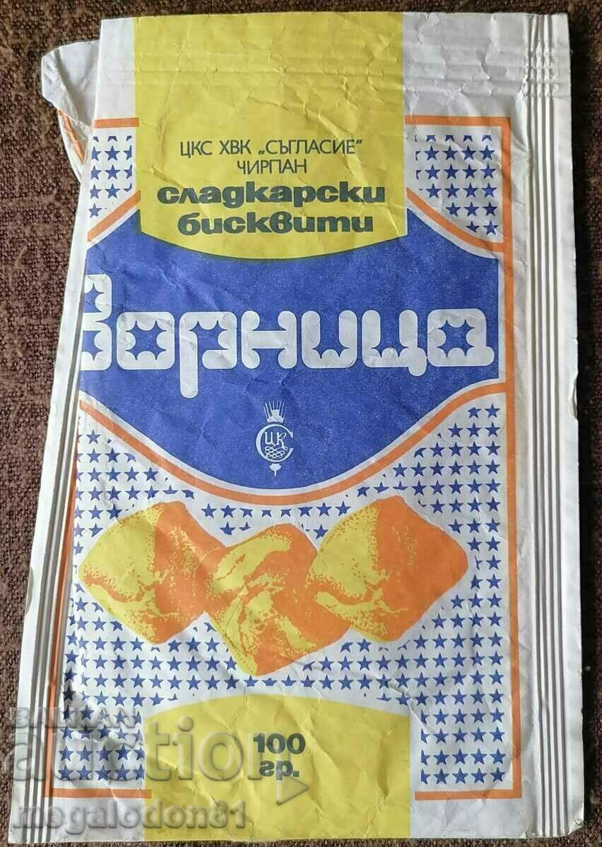 Old social packaging - confectionery biscuits