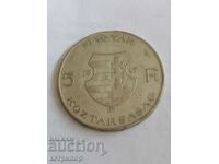 5 pengyo 1947 Ungaria argint