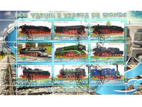 2010. Τζιμπουτί. Steam Trains of the World. Παράνομα γραμματόσημα. ΟΙΚΟΔΟΜΙΚΟ ΤΕΤΡΑΓΩΝΟ.