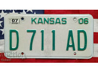 Американски регистрационен номер Табела KANSAS 2006