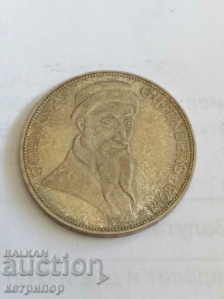 5 stamps Germany 1968 G silver. 5 stamps Germany 1968 G silver.