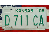 Американски регистрационен номер Табела KANSAS 2006
