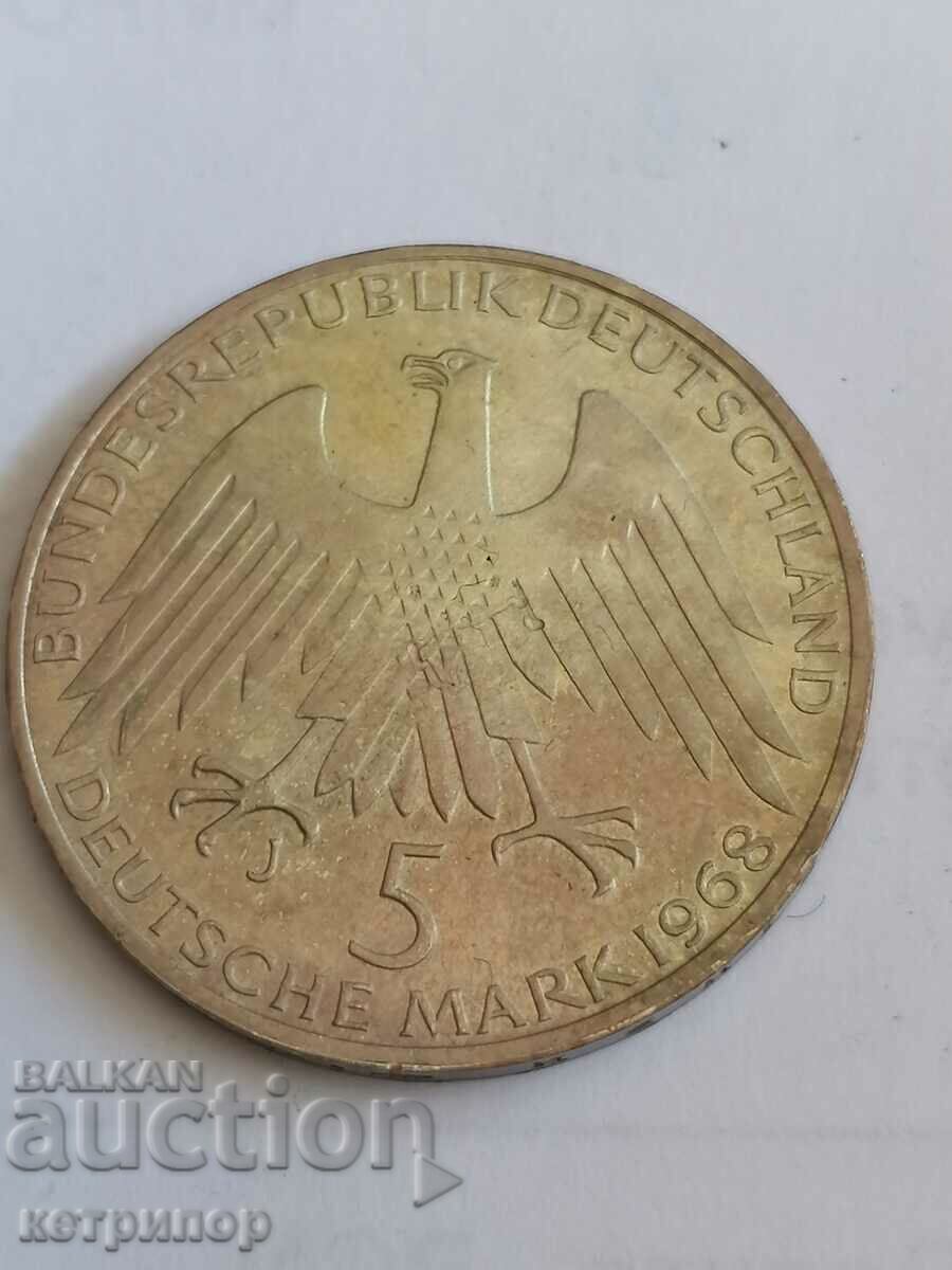 5 γραμματόσημα Γερμανία 1968 J ασήμι. με τιμή 35.00 BGN | € 17.90 5 γραμματόσημα Γερμανία 1968 J ασήμι. με τιμή 35.00 BGN | € 17.90