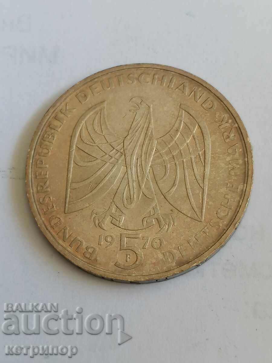 5 γραμματόσημα Γερμανία 1970 F ασήμι. με τιμή 35.00 BGN | € 17.90