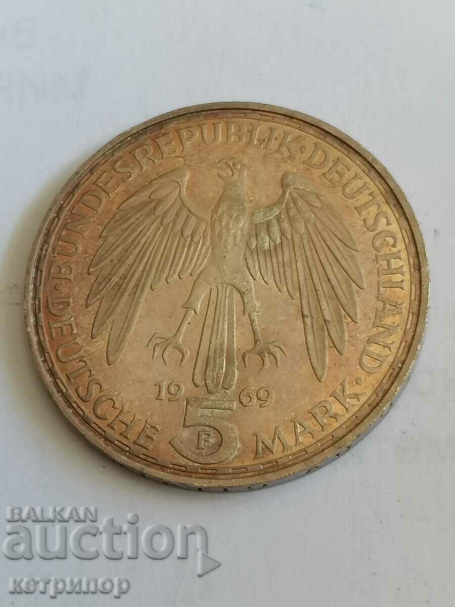 5 stamps Germany 1969 F silver. with price 35.00 BGN | € 17.90 5 stamps Germany 1969 F silver. with price 35.00 BGN | € 17.90