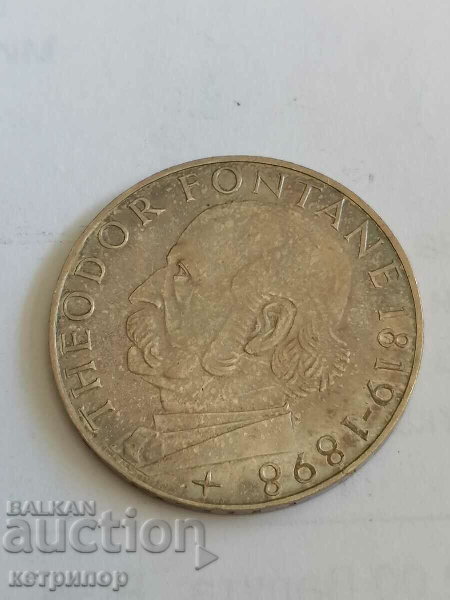 5 марки Германия 1969 г G сребърна.