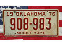 Американски регистрационен номер Табела OKLAHOMA 1976