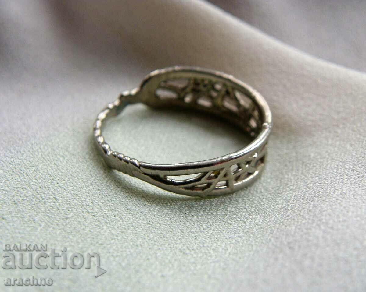 Auction Modernist silver ring Auction Modernist silver ring