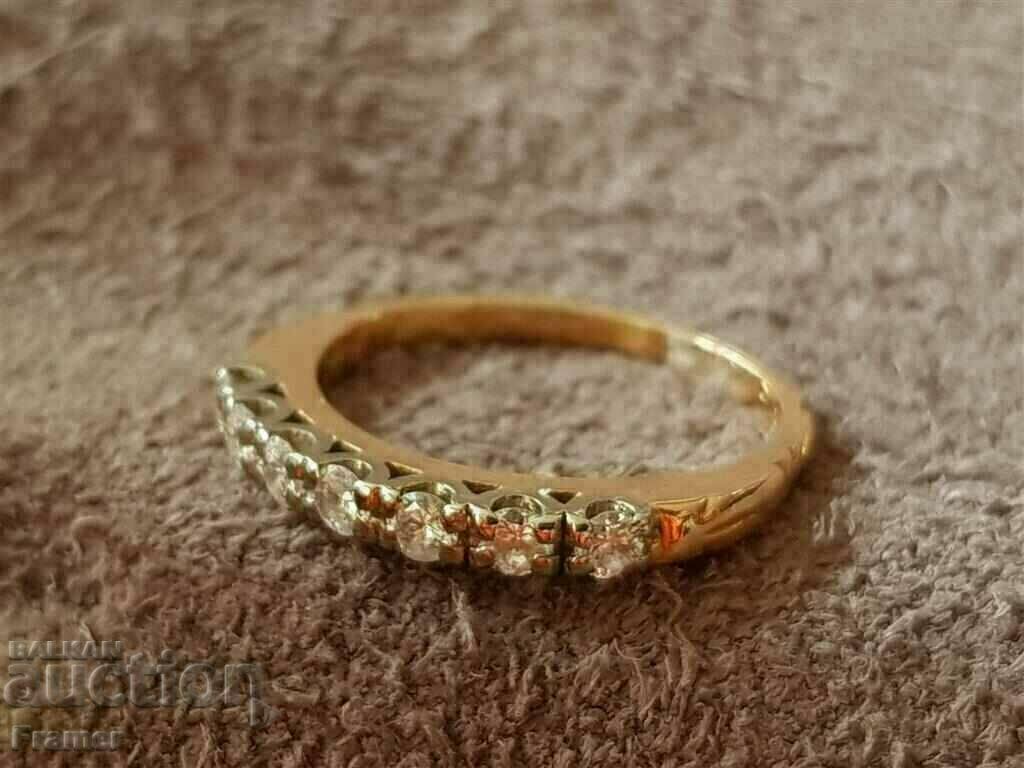 Delivery of GOLD 18K 7 DIAMONDS elegant ring gold Delivery of GOLD 18K 7 DIAMONDS elegant ring gold