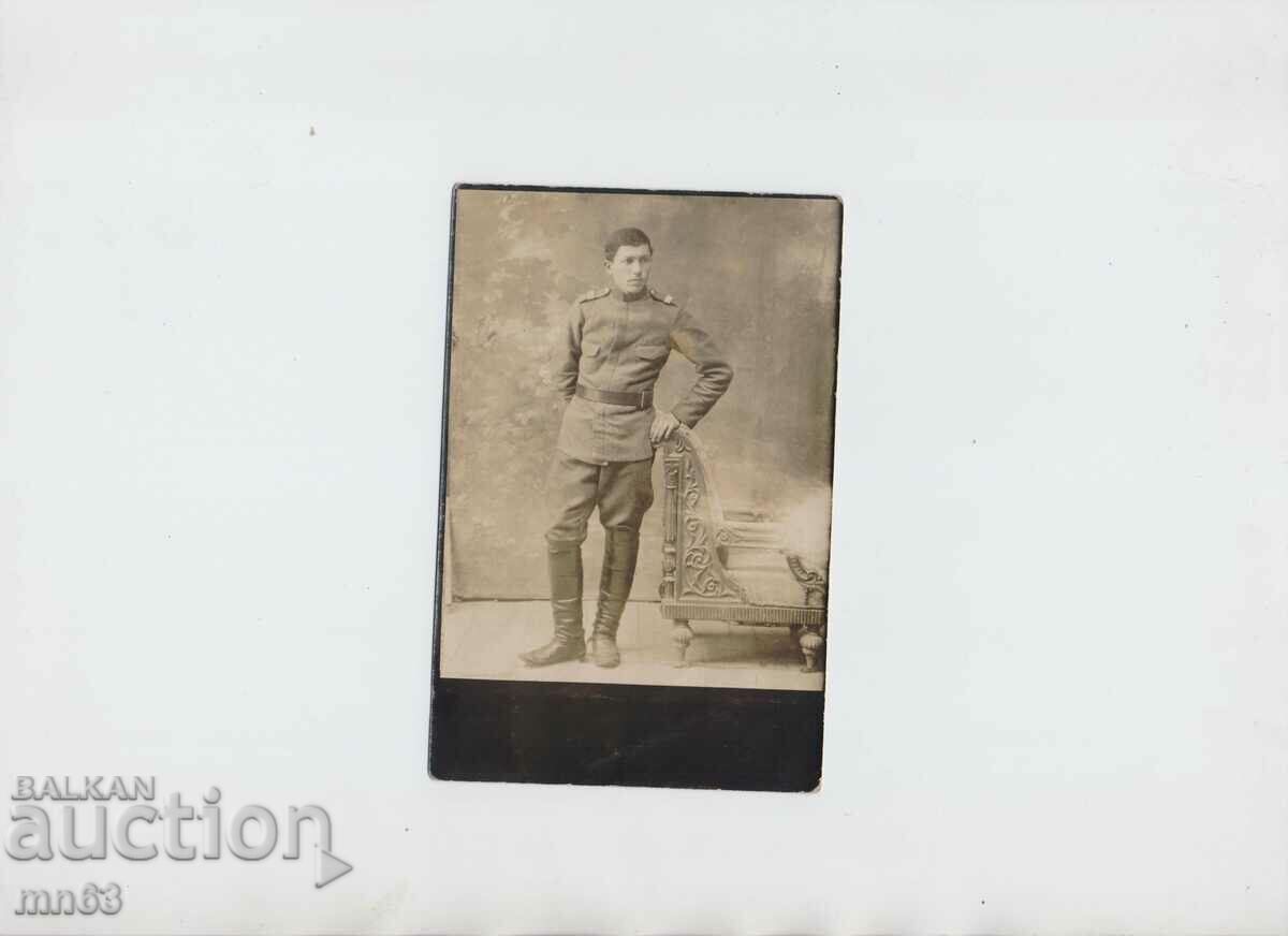 Card - soldier from the front - 1917