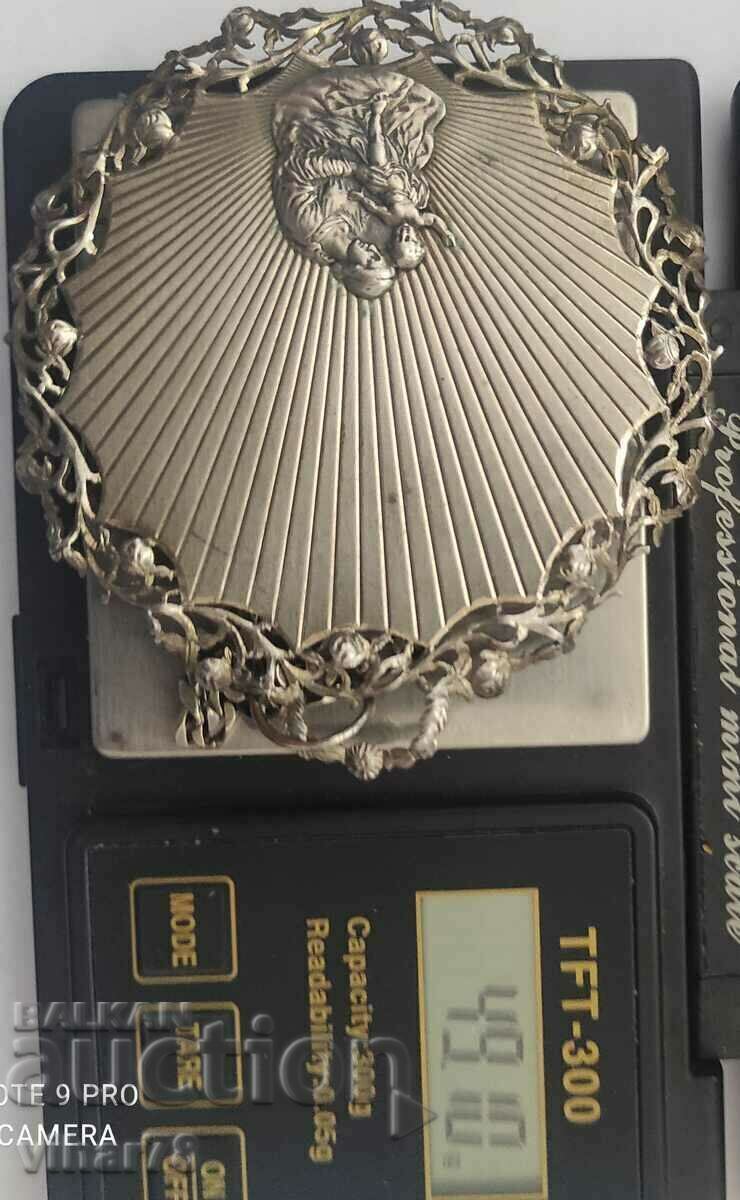 СТАР ОГРОМЕН СРЕБЪРЕН МЕДАЛЬОН проба 800 - 5