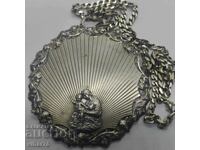 MEDALION VECHI URIAȘ DE ARGINT 800 dovadă