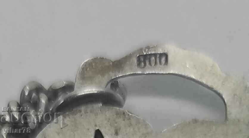 OLD HUGE SILVER MEDALLION 800 proof - 6 OLD HUGE SILVER MEDALLION 800 proof - 6