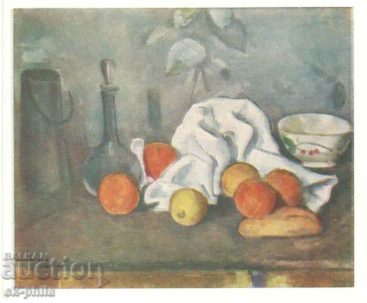 Old postcard - Art - Paul Cézanne, Fruits