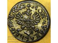 Poland 1 solid 1660 John II Casimir "Boratinka" Lithuania SL