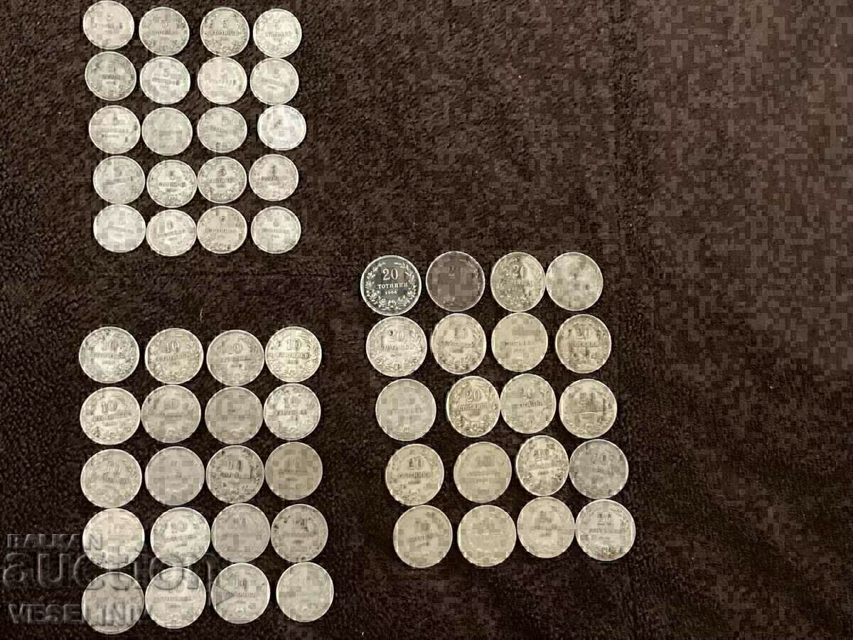 LOT 60 coins 5/10/20 cents 1906 LOT 60 coins 5/10/20 cents 1906