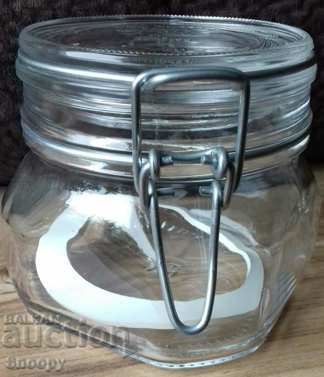 Glass jar with transparent lid Fido 500 ml Glass jar with transparent lid Fido 500 ml