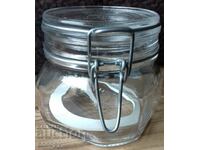 Glass jar with transparent lid Fido 500 ml