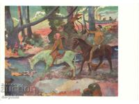 Old postcard - Art - Paul Gauguin, Brod