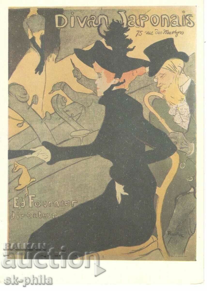 Old postcard - Art - A. Toulouse-Lautrec, Cabaret