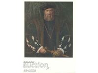 Old postcard - Art - Hans Holbein, Portrait of Moret