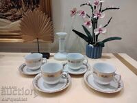 Porcelain cups set for four, interesting, top quality